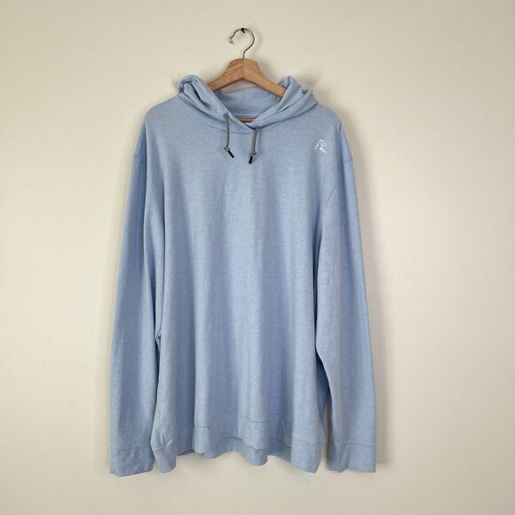 Rhoback Hesi Performance Hoodie Mens 3XL Light Blue Pullover Golf Stretch - Picture 1 of 6